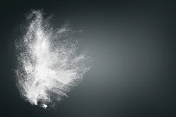 Абстрактный дизайн белого порошкового облака — стоковое фото