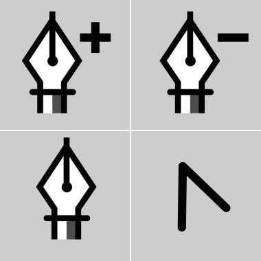 çizim aracı simge seti