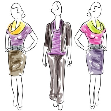 Business Clothing Fashion Women clipart