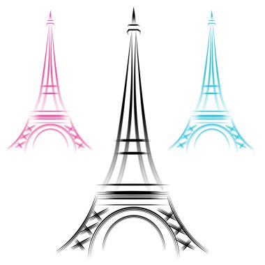 abstracte Eiffeltoren