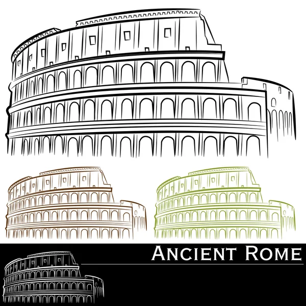 Roman Colosseum Set — Stock Vector