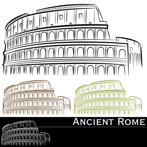 Set de Coliseo Romano — Vector de stock