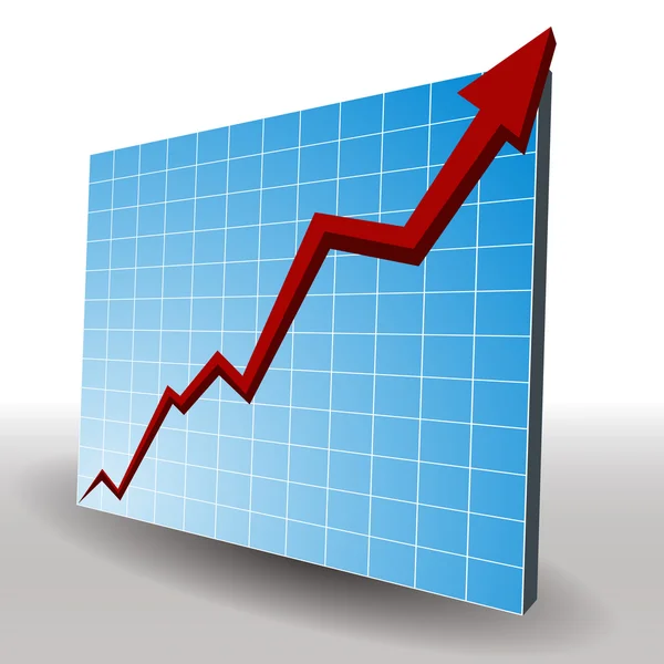 Grafico degli utili — Vettoriale Stock