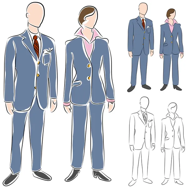 Pantsuit Stock Vectors, Royalty Free Pantsuit Illustrations