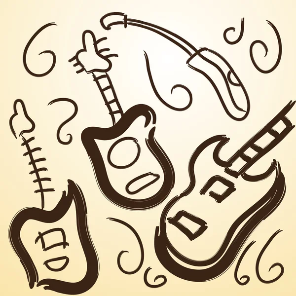 Instrumentos musicales — Vector de stock