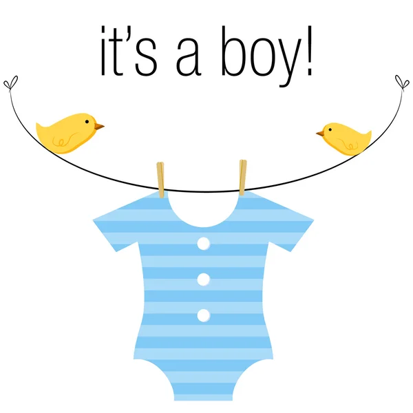 Baby Boy Onesie — Stockový vektor