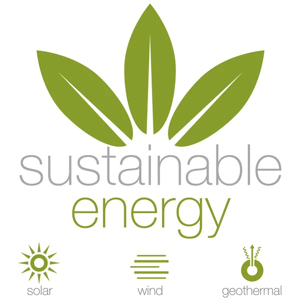 Nachhaltige Energie — Stockvektor