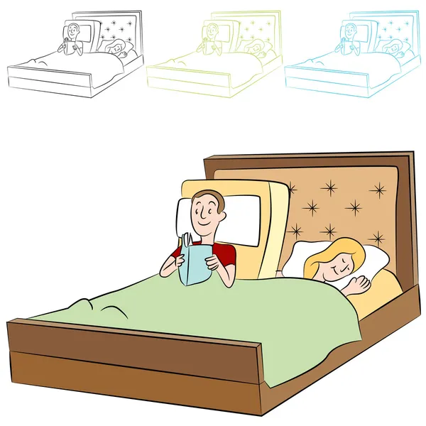 Regulowane łóżko — Wektor stockowy