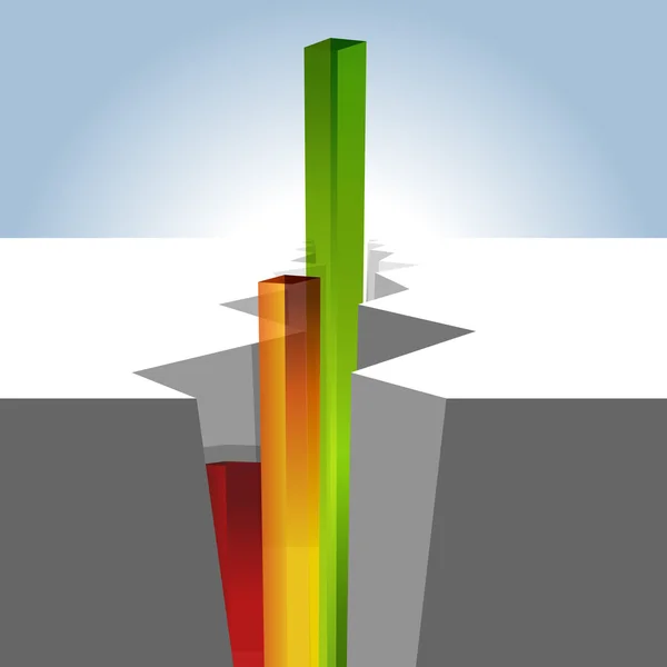 Baanbrekende winsten — Stockvector