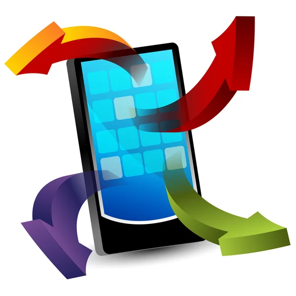 Smartphone-Apps — Stockvektor