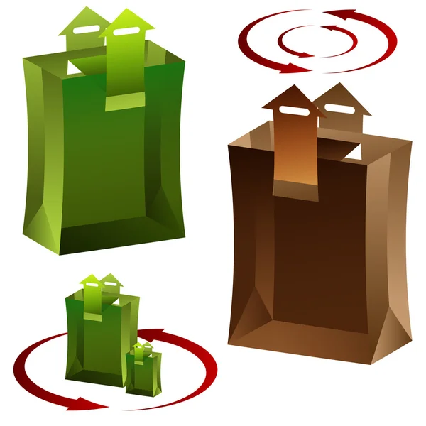 Flèche Shopping Bag — Image vectorielle
