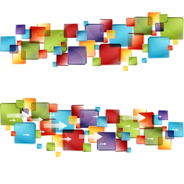 Flèches de cube 3d — Image vectorielle