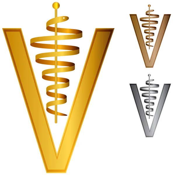 3D-veterinaire pictogram — Stockvector