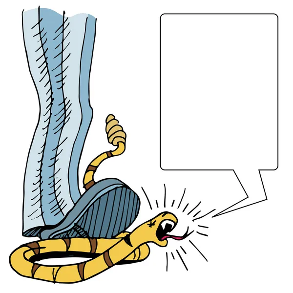 Serpent de thé écrasé partie — Image vectorielle