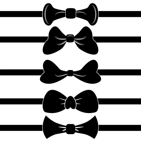 Ensemble de bannière Bowtie — Image vectorielle