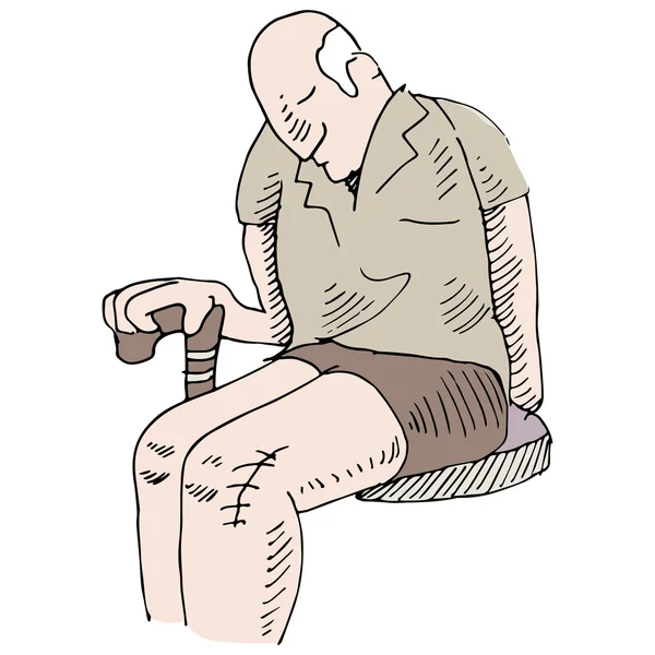 Chirurgie genunchi — Vector de stoc
