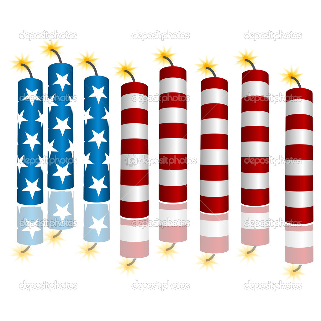 3d Flag Firecrackers