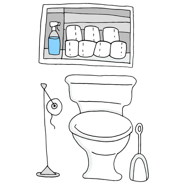 Toalettpapper badrum — Stock vektor