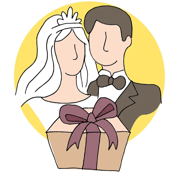 Свадебный подарок — стоковый вектор