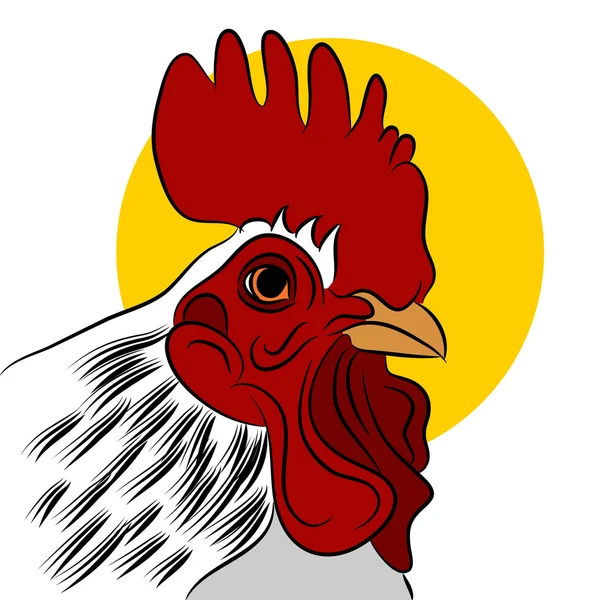 红公鸡 — 图库矢量图片