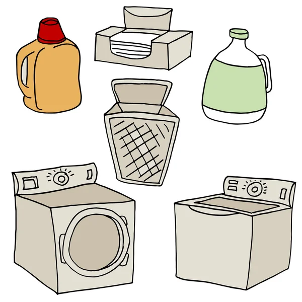 Conjunto de lavandería — Archivo Imágenes Vectoriales