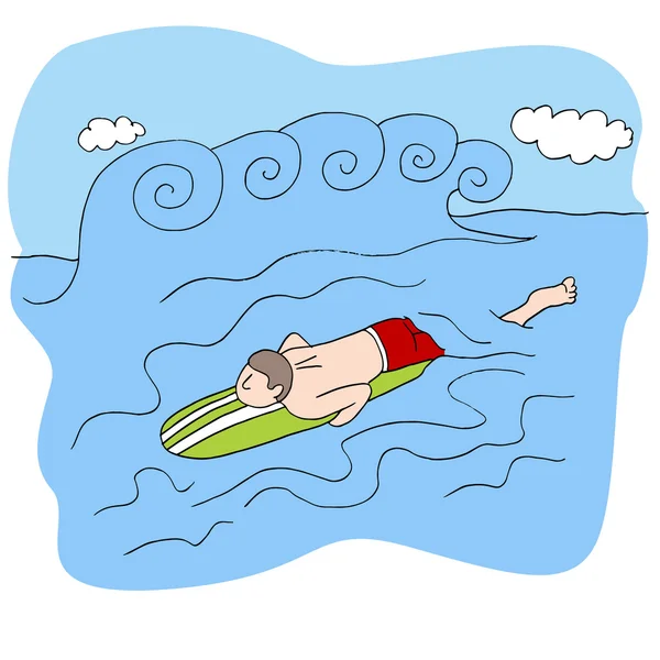 Vague de Surfeur — Image vectorielle