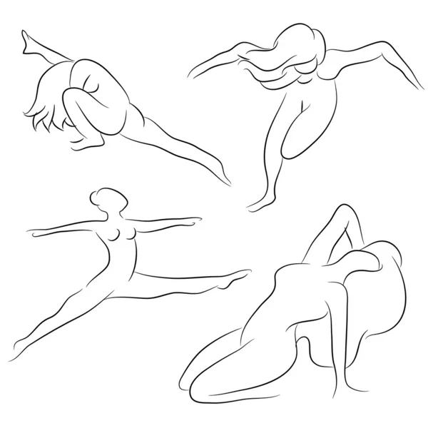 Kvinnlig dansare — Stock vektor