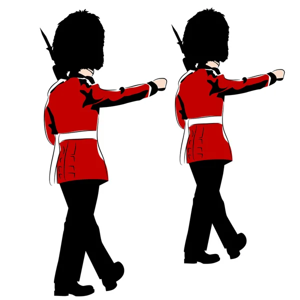 British Royal Guards — Stock Vector