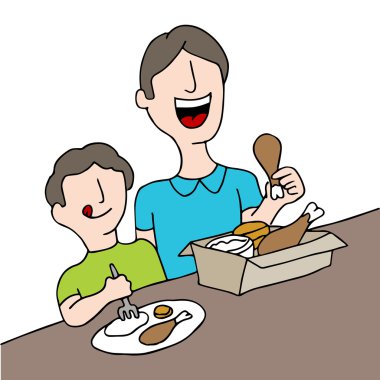 Kutulu tavuk yemek