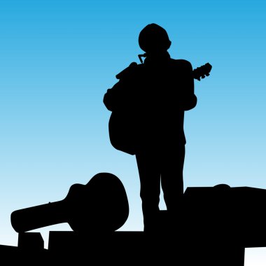 Sahne Alanı'nda oynayan müzisyen