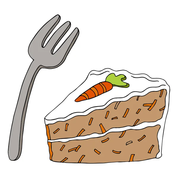 Karottenkuchen — Stockvektor