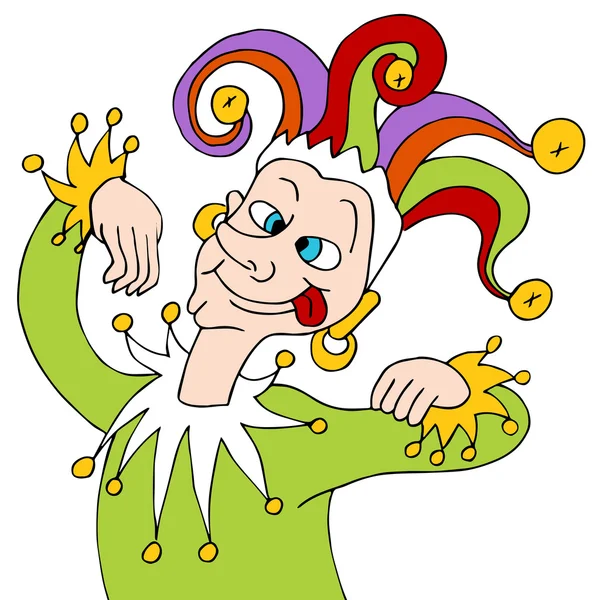 Silly Jester — Stock Vector