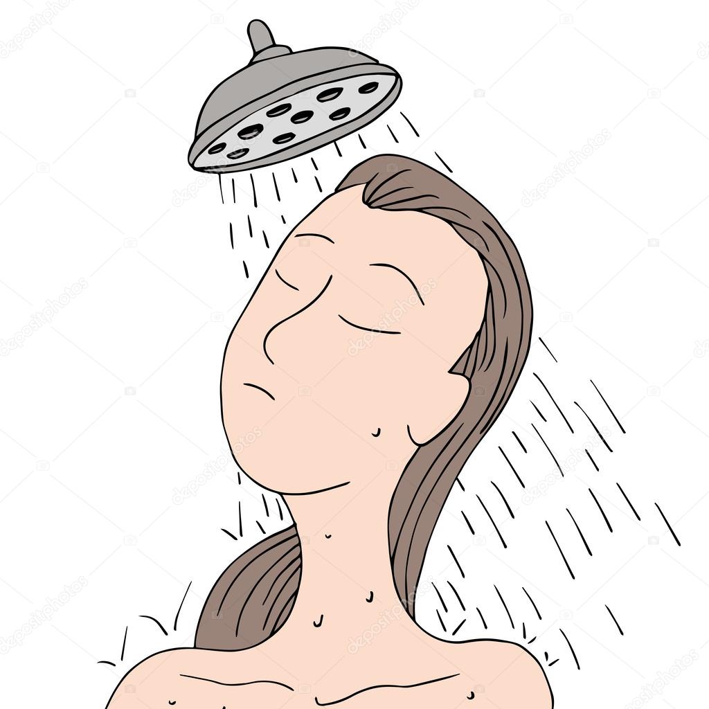 Woman Showering