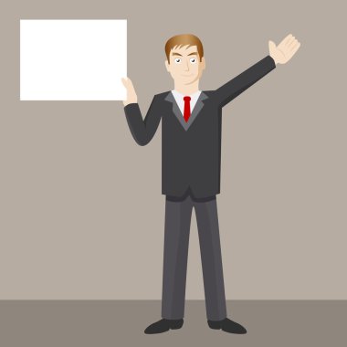 adam tutarak boş işareti