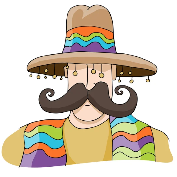 Hombre con ropa colorida — Vector de stock