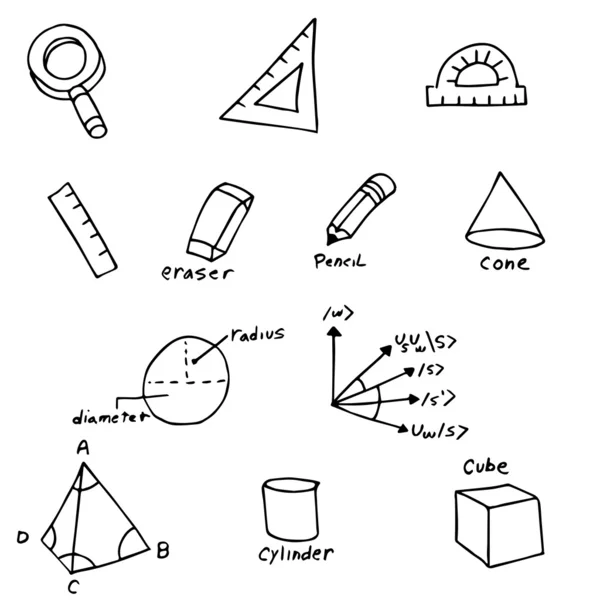 Símbolos de geometría — Archivo Imágenes Vectoriales