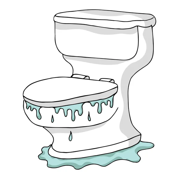 Überfüllte Toilette — Stockvektor