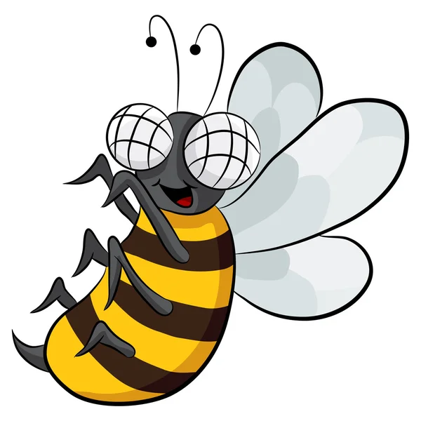Fliegende Biene — Stockvektor