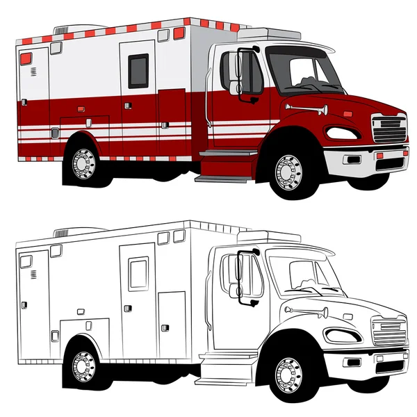 Paramedic Vehicle — Stock Vector