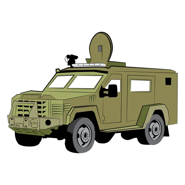 Bepansrade swat polisbil — Stock vektor