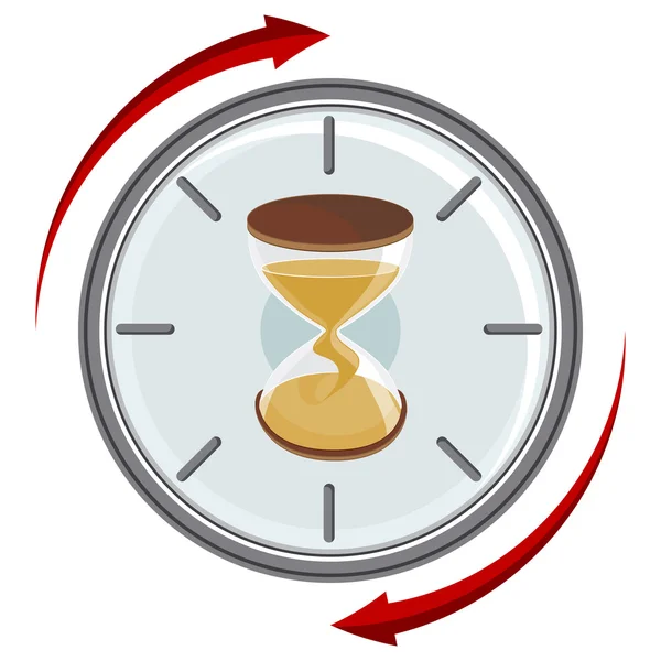 Temporizador de reloj de arena — Vector de stock