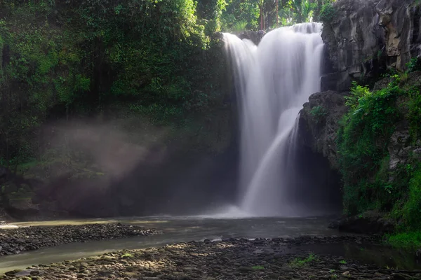 Πανοραμική Θέα Tegenungan Καταρράκτη Στη Ζούγκλα Ubud Μπαλί Νησί Ινδονησία — Φωτογραφία Αρχείου