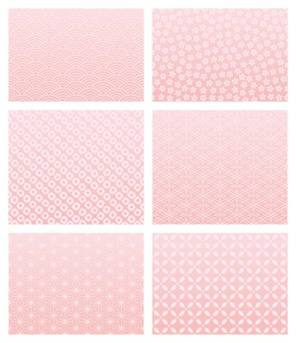 Japon pembe desen