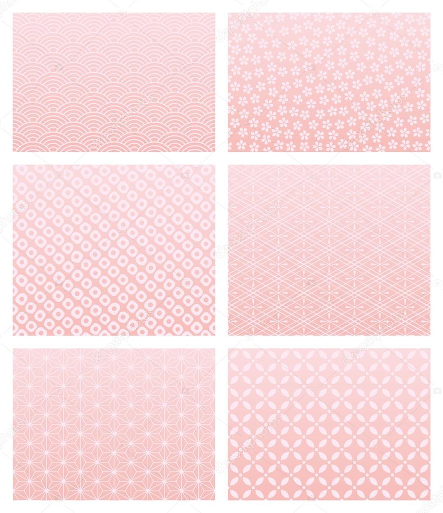 Japanese pink pattern