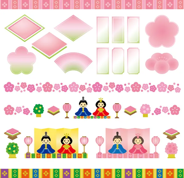 Japanese Girls' Festival — Stock Vector