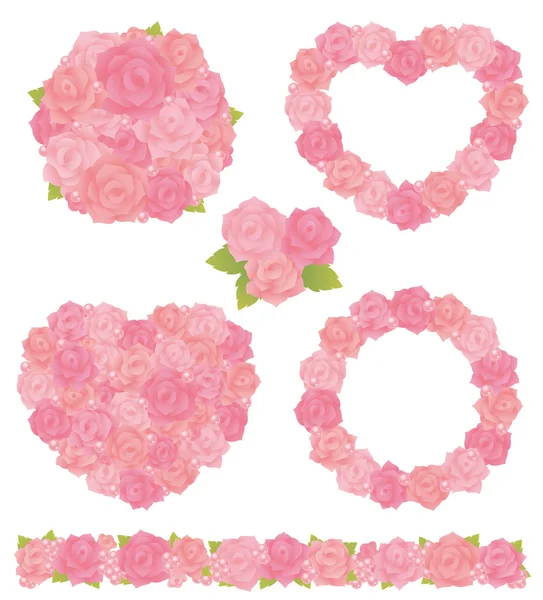 Bouquet de roses — Image vectorielle