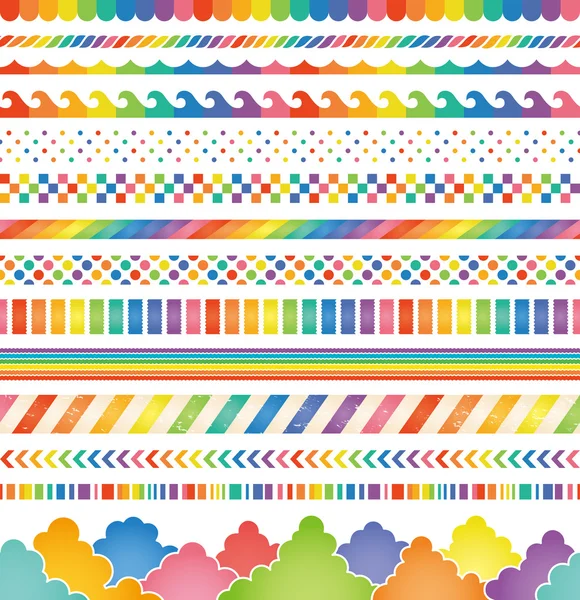 Gökkuşağı renkli süslemeleri.