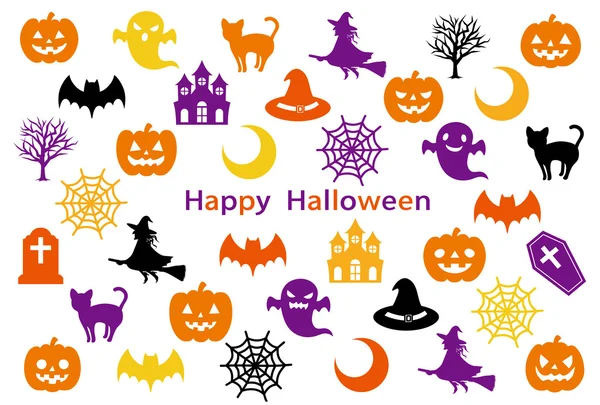 Tarjeta de fiesta de Halloween — Vector de stock