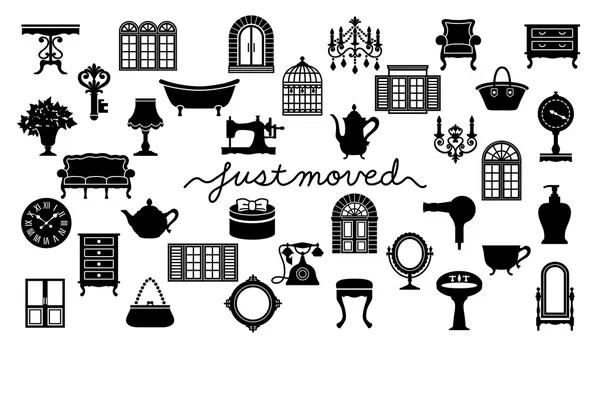 ev hareketli tebrik kartı. Sadece taşındı.