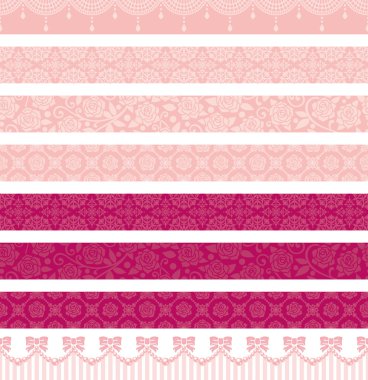 pembe dekorasyon hatları.